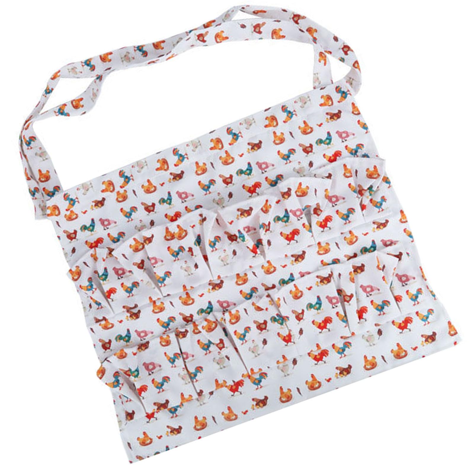 BELOWSYALER Farm Apron for Eggs Collection Soft Adjustable Design Great for Baking and Harvest Working Aprons Gardening Apron for Eggs