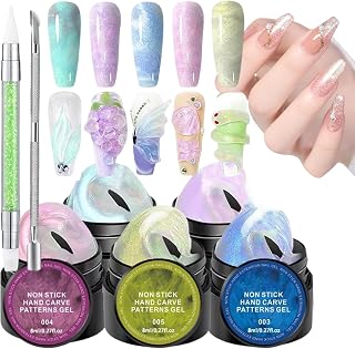 Gel Nail Builder 5 Piece Non-stick Hand Extender Glue | Nail Gel Builder for Beginners Home Salon Professional Manicure Extension Sculpting Women