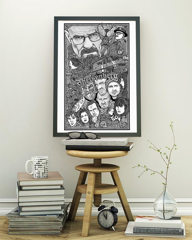Breaking Bad - Letterpress Posterography Art Print