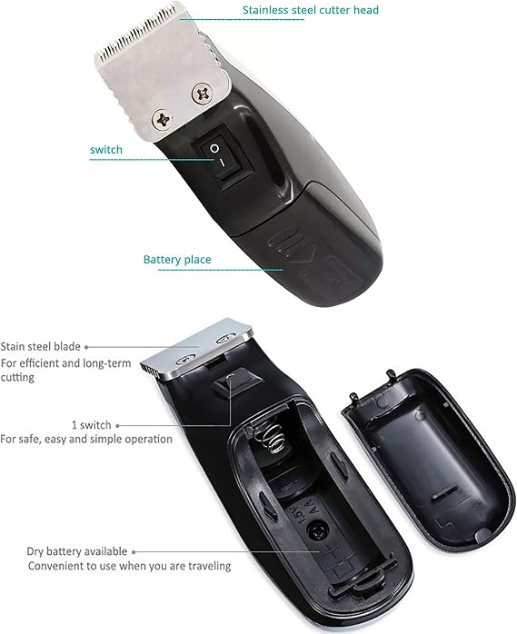 DOUBLE A IRON Hair Clipper Electric Mini Clipper Beard Hair Clipper Barber Shaver Style Lots for Men