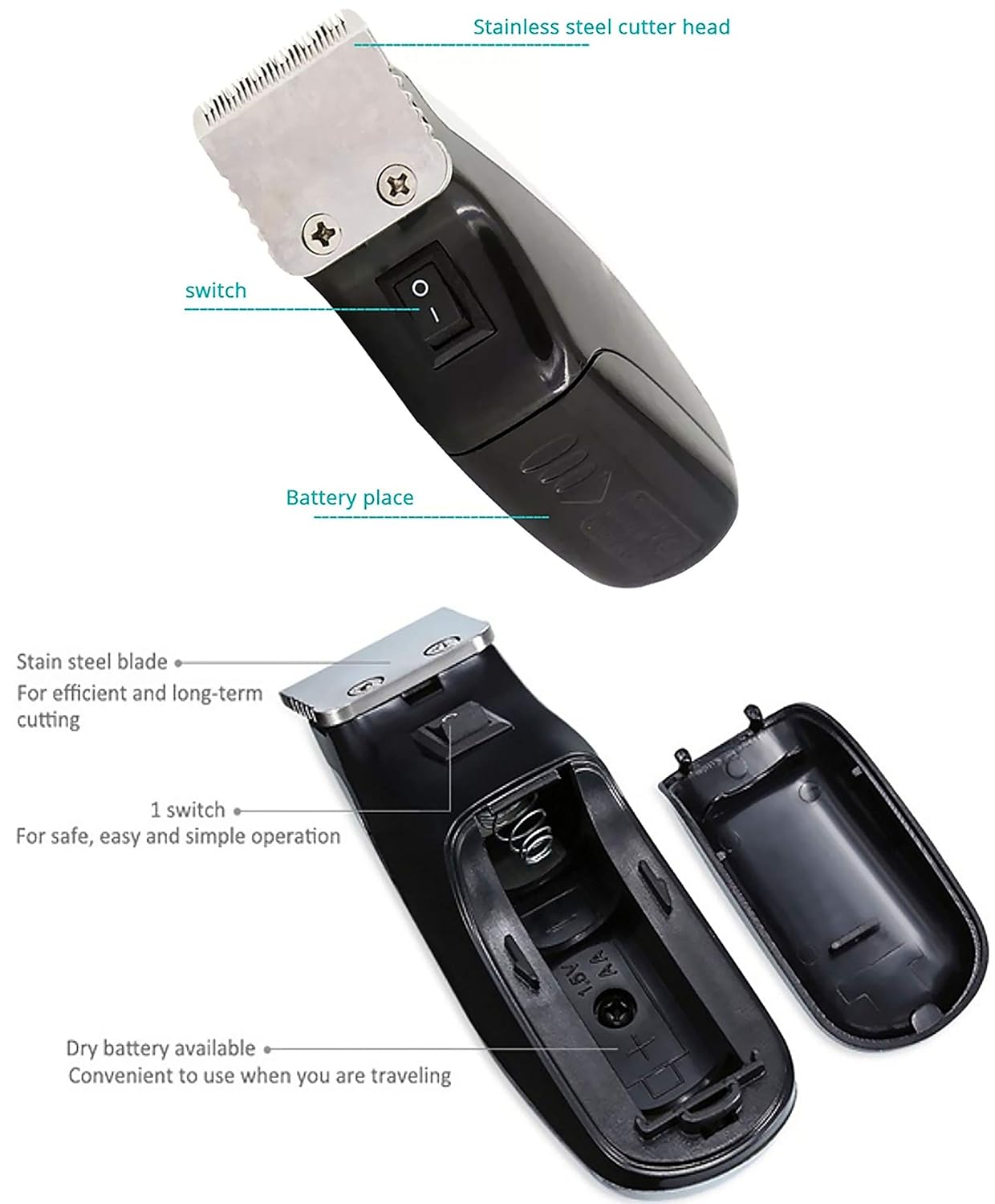 Hair Trimmer Clipper Electric Mini Cutting Machine Beard Hair Clipper Barber Razor for Men Style Toos