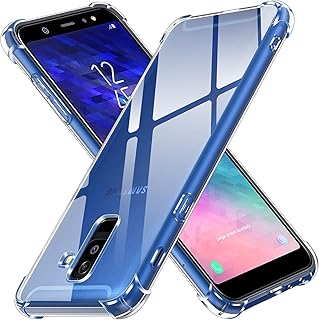 Clear Shockproof Case Compatible with Samsung Galaxy A6 Plus - J8 2018