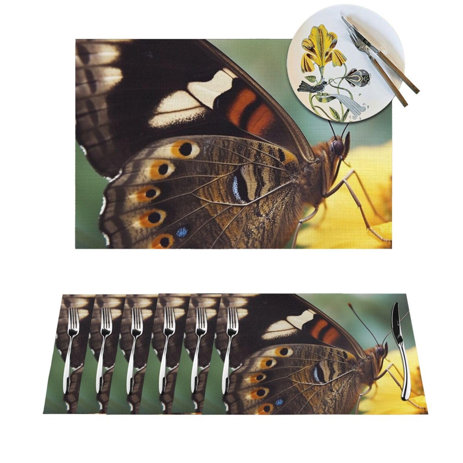 Protégez votre table des brûlures avec les sets de table en vinyle antidérapants et lavables