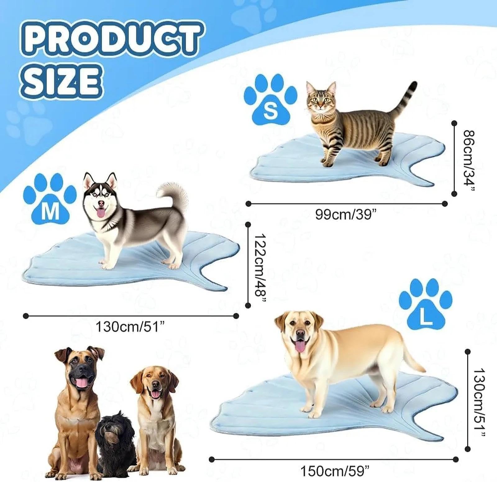 Alfombrilla de refrigeración para perros, almohadilla de refrigeración lavable en forma de hoja, cama antideslizante de verano para mascotas para uso en interiores y exteriores