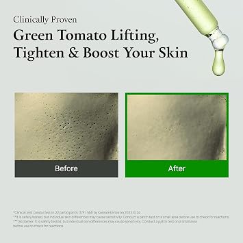 FULLY Green Tomato Pore Rescue Duo: Instant Pore Minimizing, Blackhead & Sebum Control, Elasticity Boosting, Vegan Sensitive-Skin Korean Skincare, Christmas Gift Stocking Stuffers