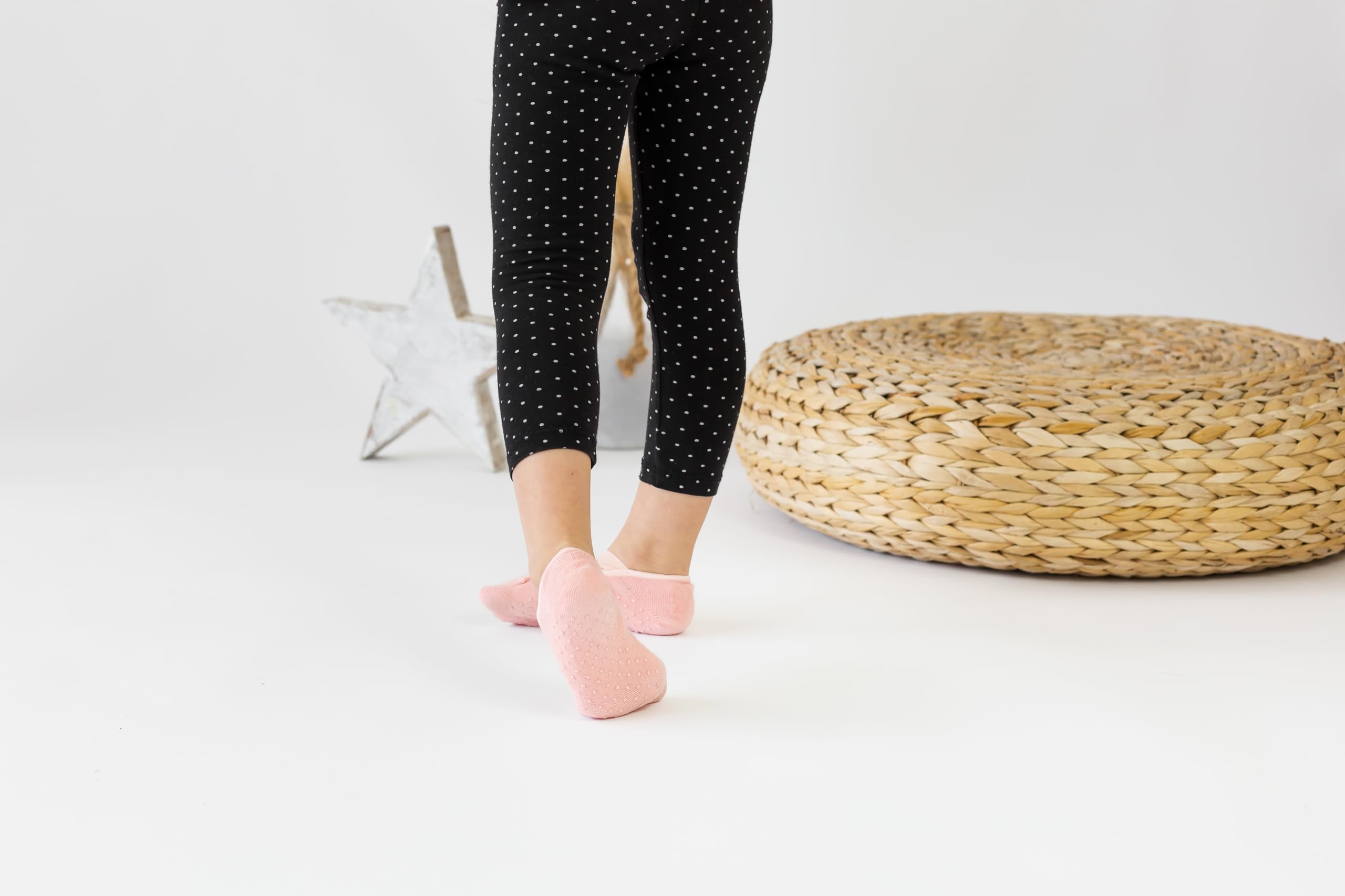 Melankoli Calcetines antideslizantes para niñas de 6 a 8 años, para pilates, yoga, baile, ballet, etc