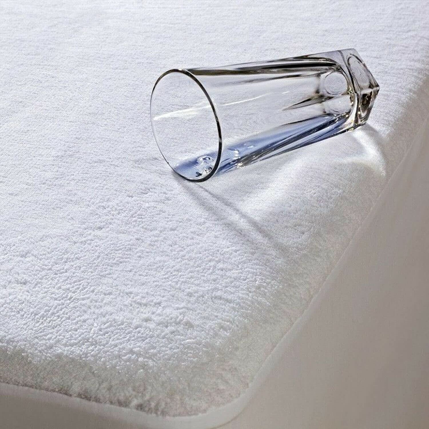ZZZMRH New Waterproof Terry Towel Mattress Protector Cover 12" Fitted Bed Cover Polycotton Waterproof Mattress Protectors Fitted Mattress Protector Waterproof Bunk Bed 76x190 cm