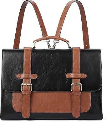 CLUCI Briefcase for Women Leather Laptop 15.6 Inch Business Ladies Work Computer Tote Bags