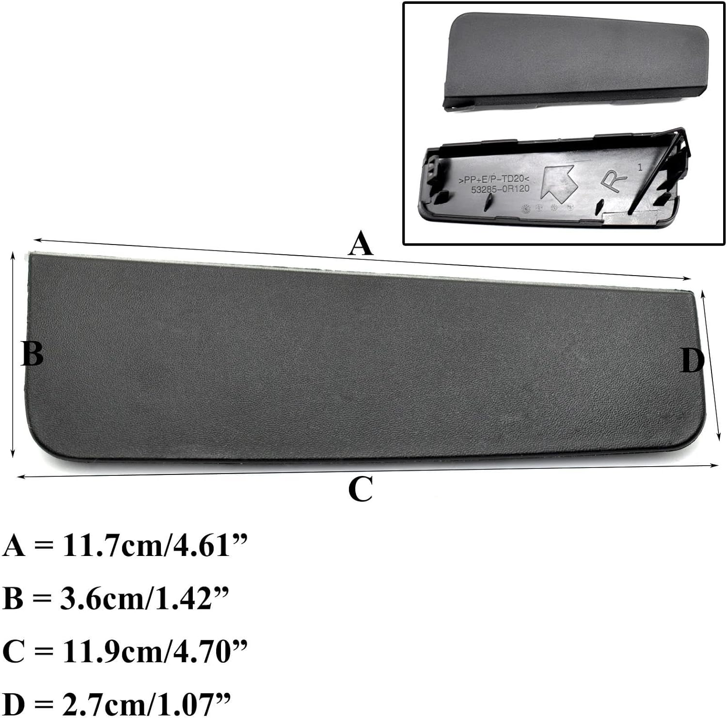 に適合する RAV4 2019-2022年式 フロントバンパー 牽引フックカバー 53285-0R120 53286-0R120 S