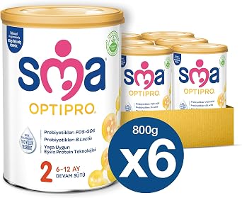 SMA Optipro 2 Continuation Milk (6-12 Months, 800 g) x 6