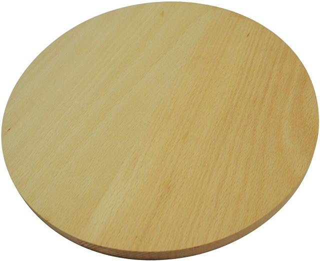 Round circular wooden chopping board cutting pizza wood double sided 20cm 8 inches