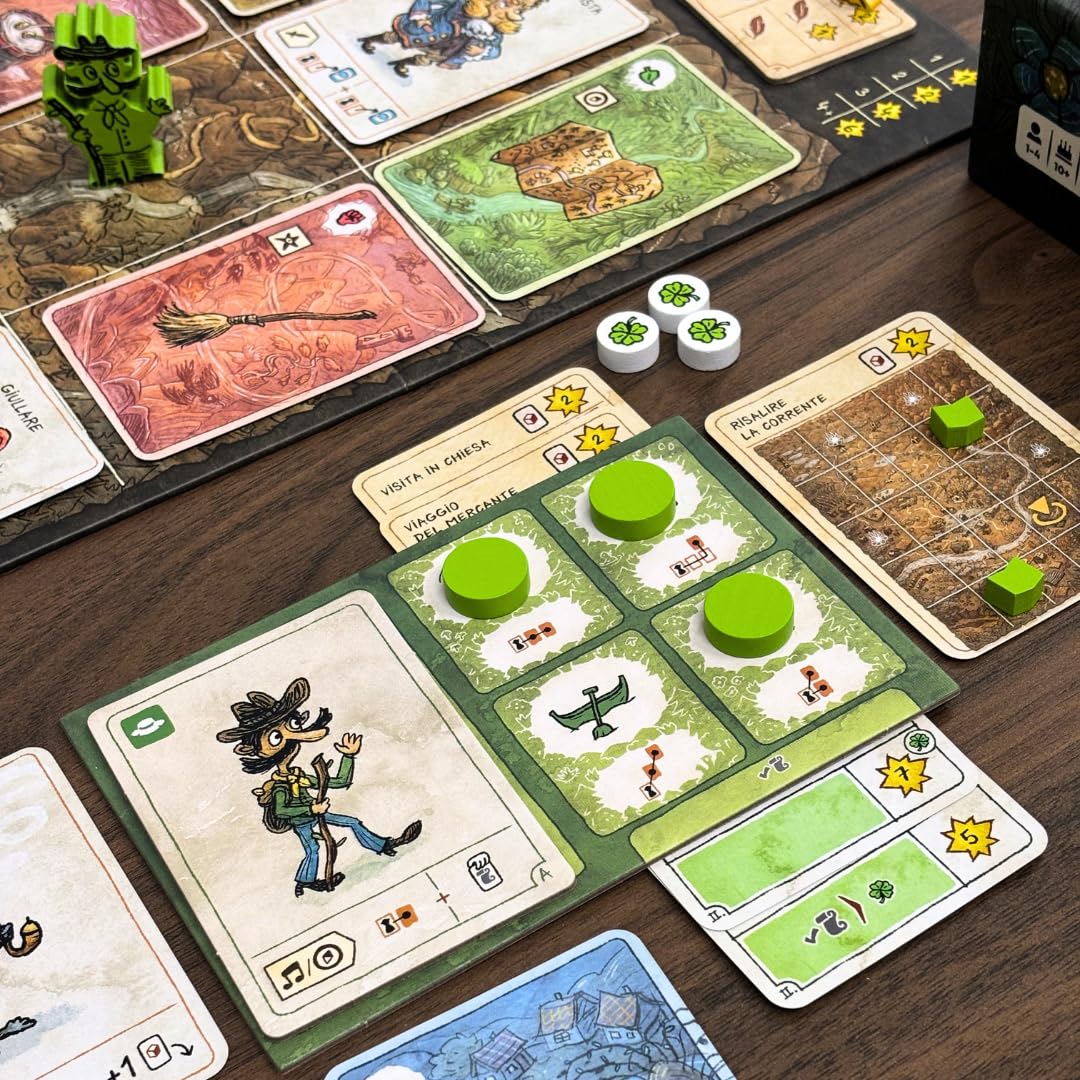 MS Edizioni - Pilgrims - Una curiosa avventura | Gioco da Tavolo ispirato al videogioco indie fiabesco | 1-4 Giocatori | 14+ anni