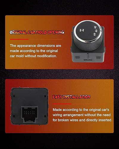 Miniatura 3 de CCIYU Interruptor selector de caja de transferencia compatible con Chevrolet Silverado 1500 2008-2013, para Chevrolet Silverado 2500 HD 3500 HD