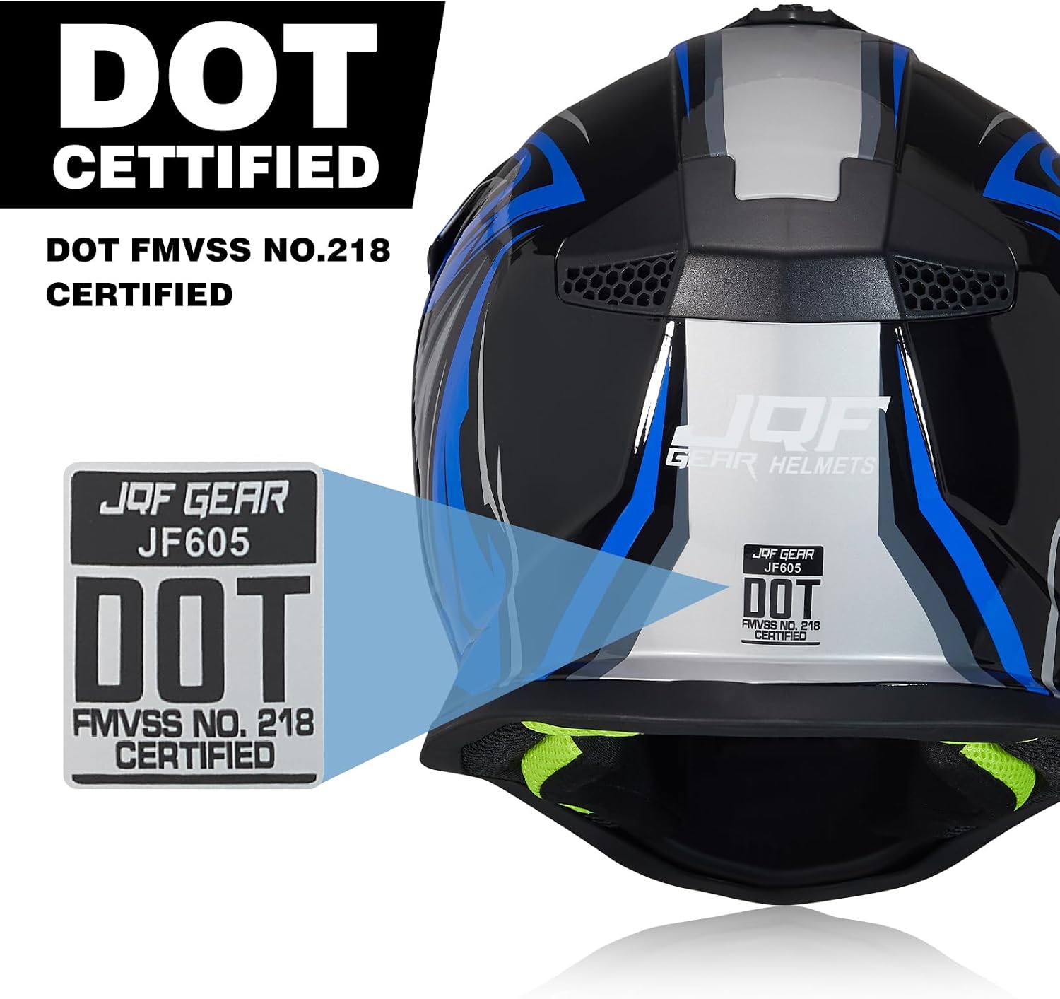 Youth Kids Dirt Bike Helmets, Kids ATV Helmets Motorcross BMX MX Off-Road Motorcycle Helmet JF605 with Goggles Gloves Dirtbike Helmet DOT Approved