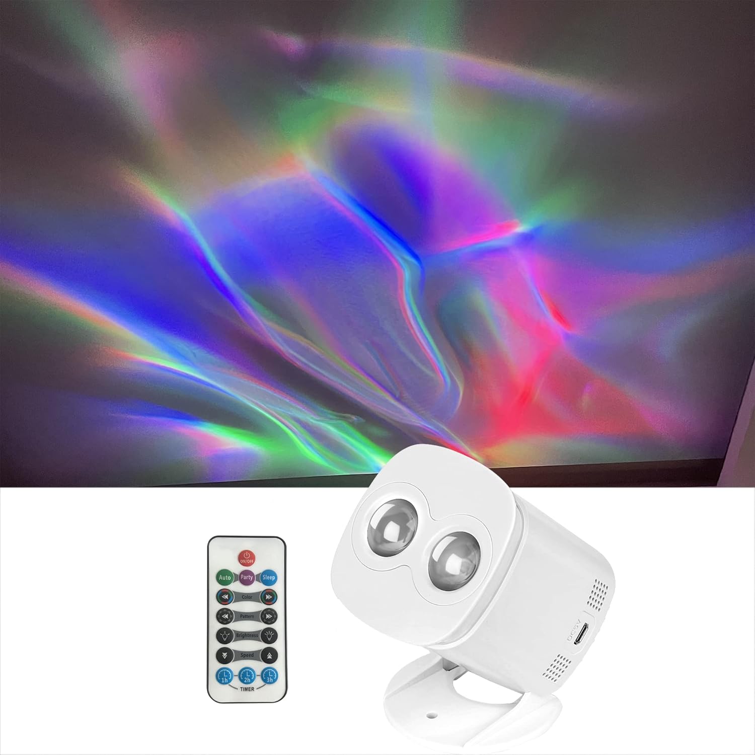 Mini RGB Dynamic Aurora Mixes Green Blue Orange Background Effect LED Starry Sky Remote Lights for Home Party DJ KTV Birthday Stage Lighting A200