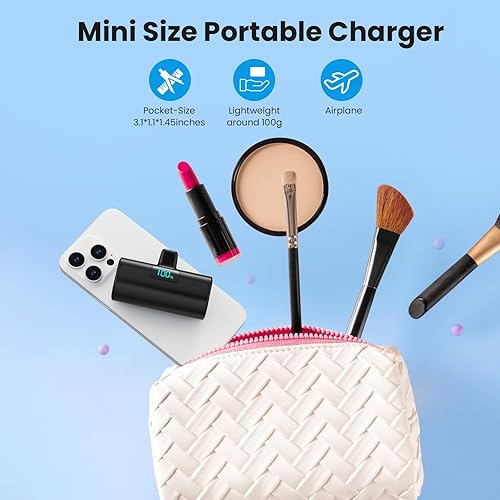 Miniatura 4 de Mini cargador portátil para iPhone 1716, cargador de batería actualizado de 5500 mAh PD USB C, cargador de teléfono de bolsillo esencial de viaje