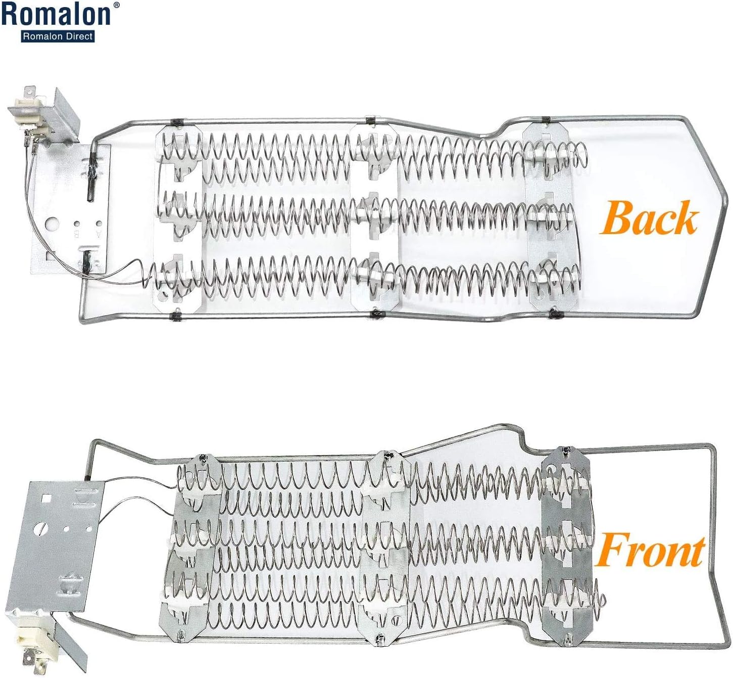 Romalon 4391960 Dryer Heating Element Kit 696579 Replacement Compatible with Whirlpool WP4391960 Heating Element Replaces Part # AP6009347