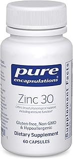 Pure Encapsulations Zinc 30 mg - Supplement for Immune System Support, Growth and Development, and Wound Healing* - with Zinc Picolinate 30 mg - 60 Capsules