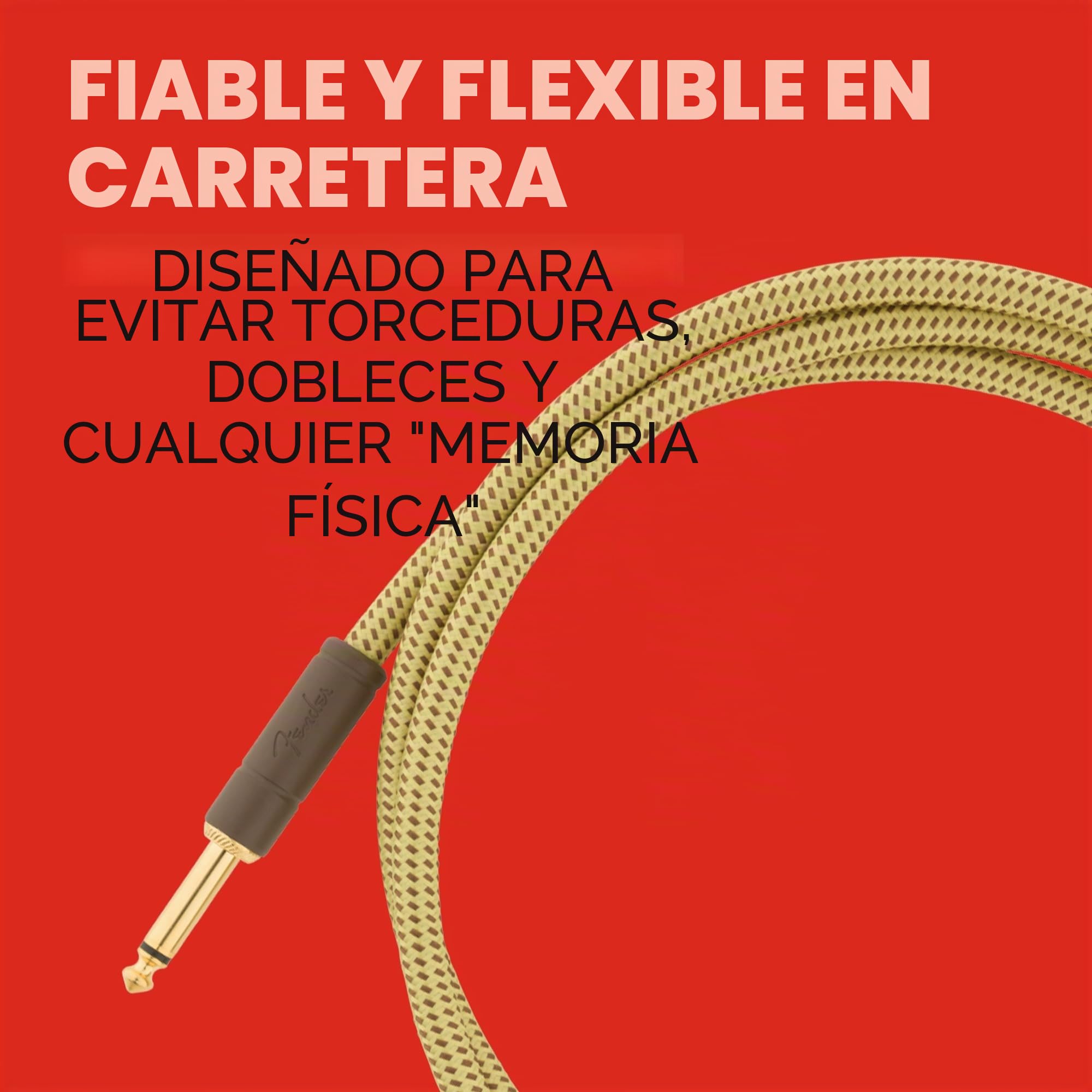 Fender DELUXE 15' ANGL INST CABLE TWD
