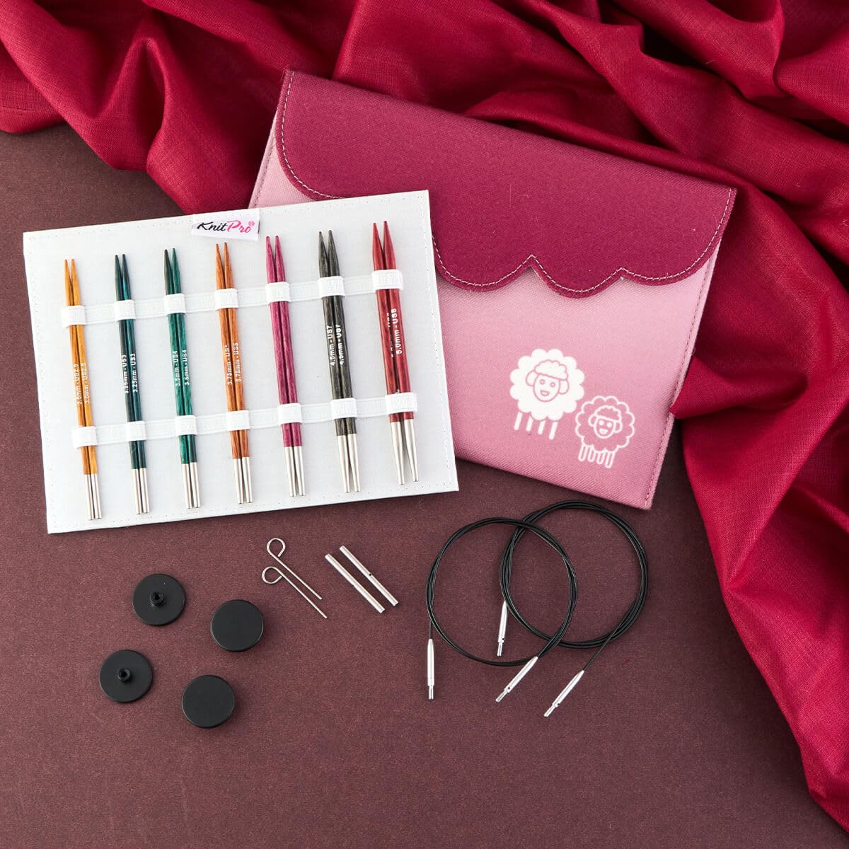 KnitPro Dreamz Verwisselbare Naaldenset 7 Paar Rondbreinaalden Van 10 Cm Met Accessoires Midi Set Kleurgecodeerd Voor Beginners Professionals En Geschenkdoos 2105246916