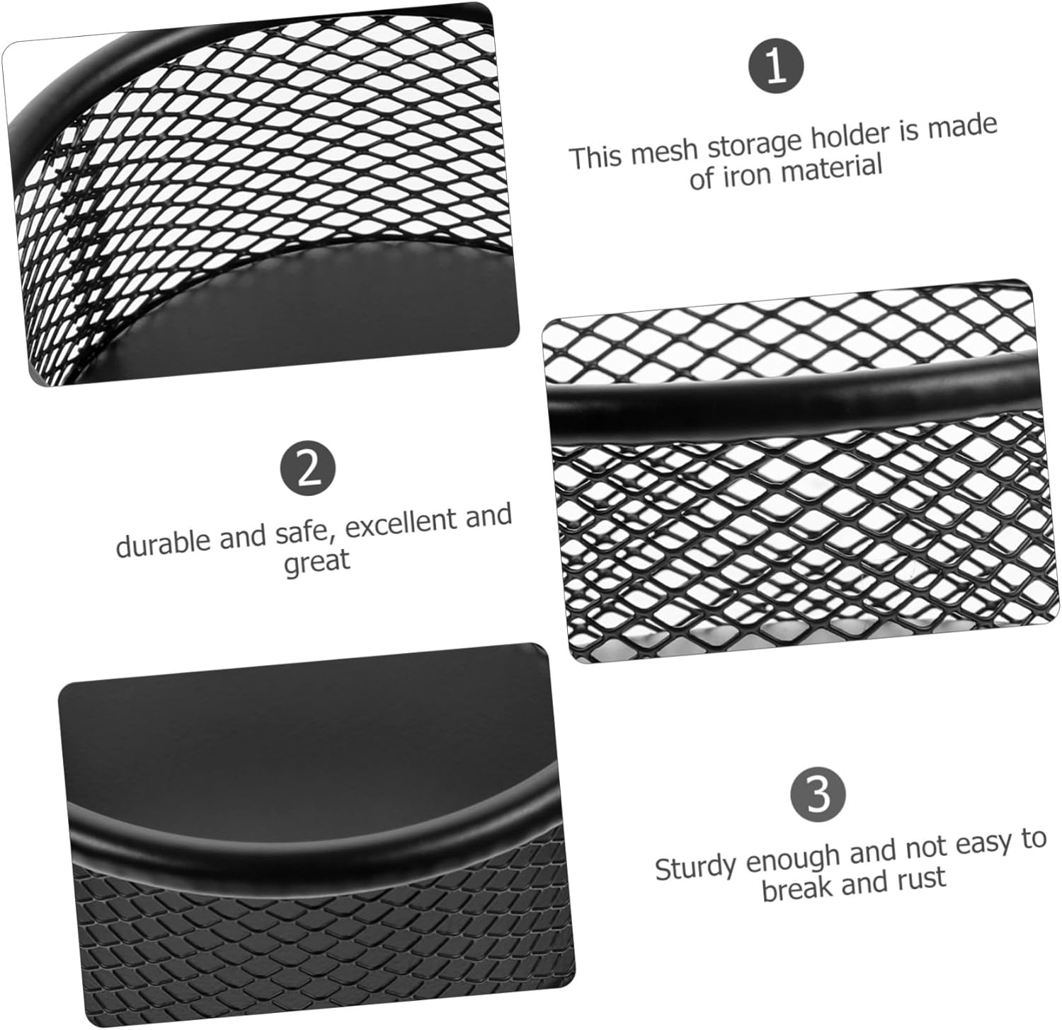 6pcs Metal Mesh Paper Clip Holder Versatile Storage Organizer for Office Home and School Lightweight Compact Design for Easy Desktop Organization Construction