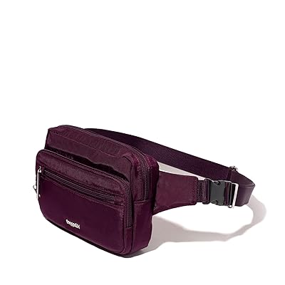 Baggallini Securtex Anti theft Belt Bag Handbags Mulberry, Nylon