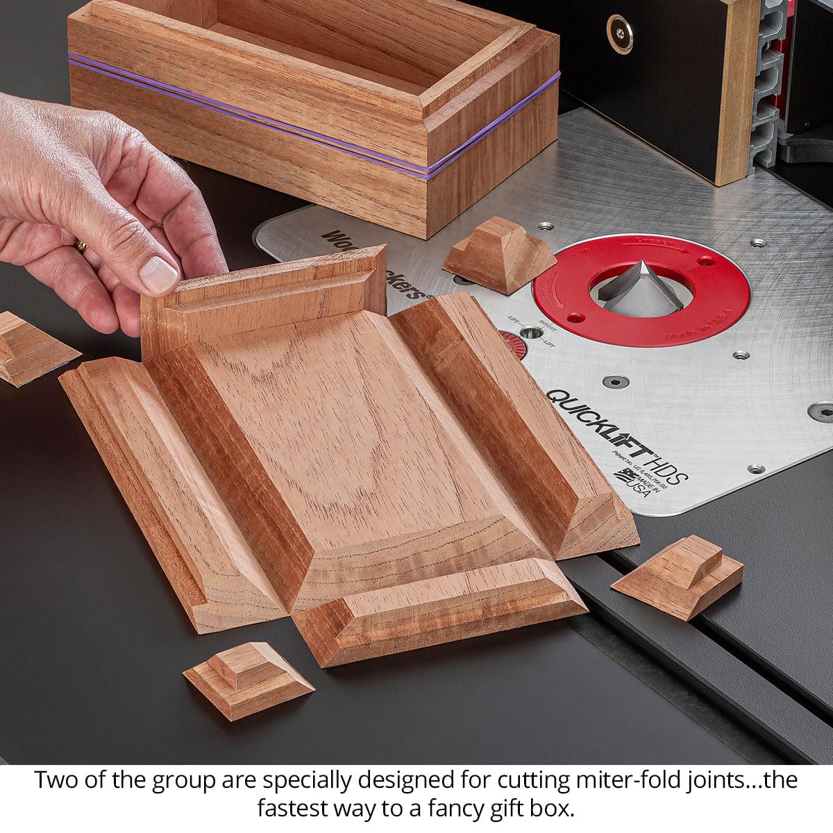 90° V-Groove Carbide-Tipped Router Bit, 2 FL, 1/4" SH, 1/2" Dia, 1/4" CL, Clean Engraving, Lettering & Miter Fold Joinery on CNC, Handheld & Table Routing, USA-Made US229050VG