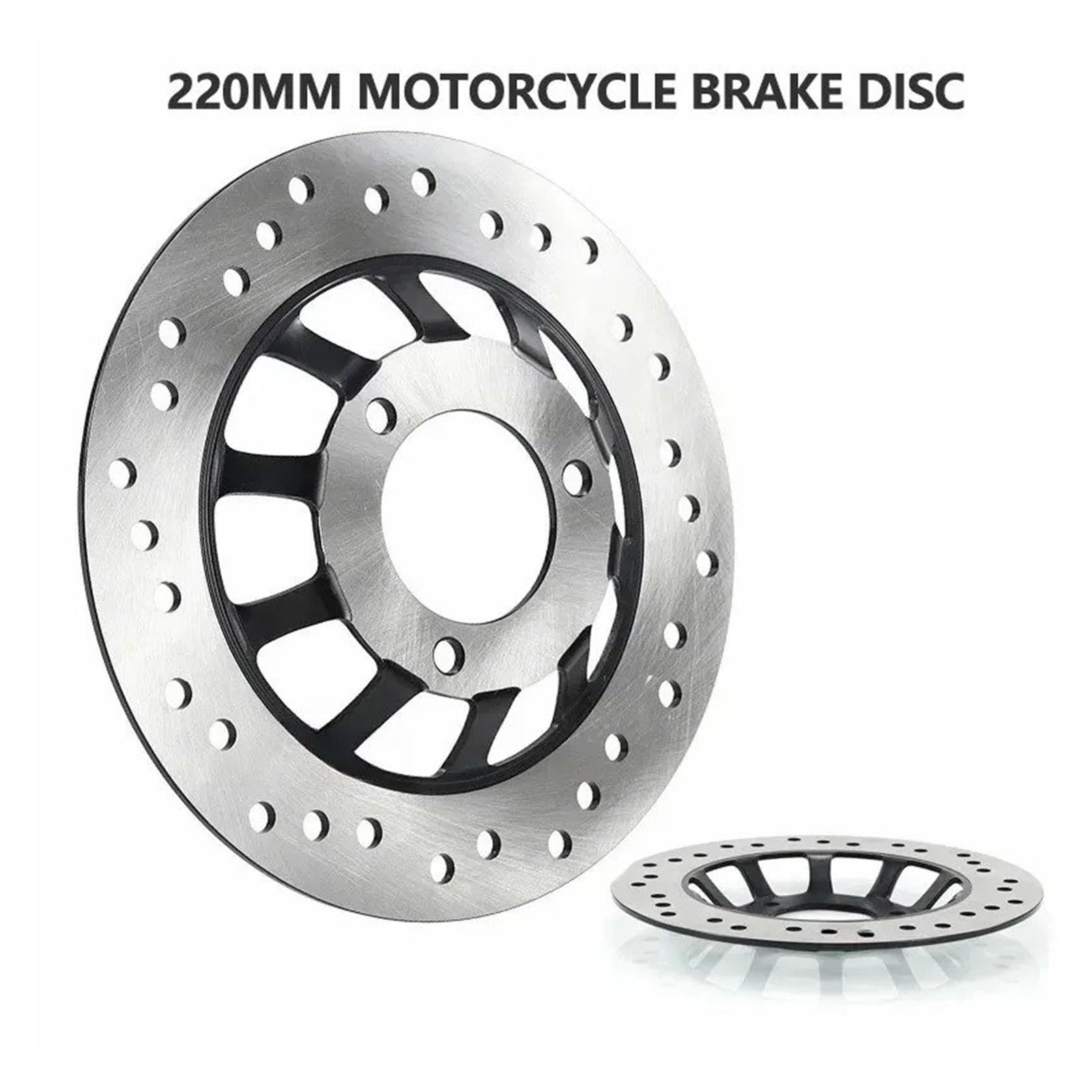 Dischi Freno In Acciaio Legato Per ATV Scooter Elettrico Motos Gruppo Freno A Disco 220MM 3 Fori Rotore Per Moto Concavo