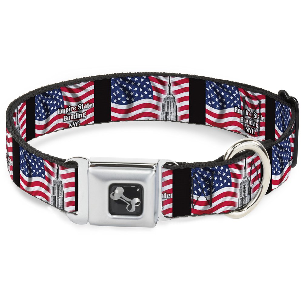 Collier de chien Buckle Down Dc-w30521-ws NYC écran large pour petit chien