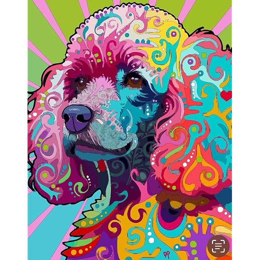 Poodle Dean Russo signed, fine art print direct from the studio