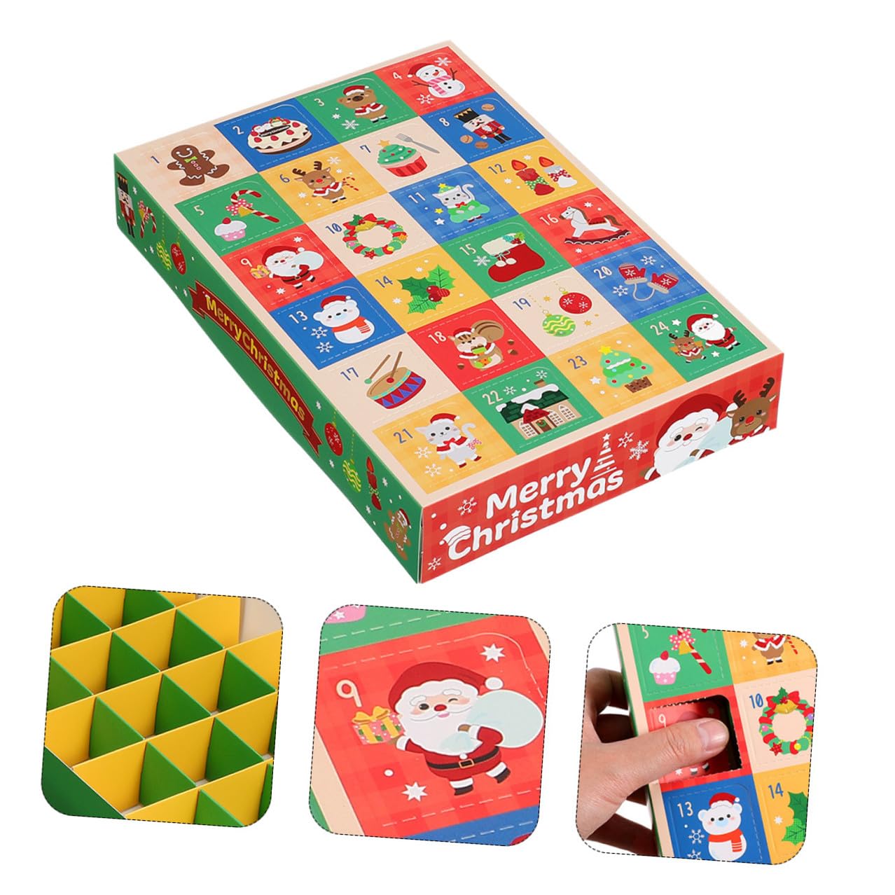 Cabilock 15 Piezas Caja De Regresiva Navideña De Días Unidades Cajas De Papel Vacías Para Diy Calendario De Adviento Para Familias