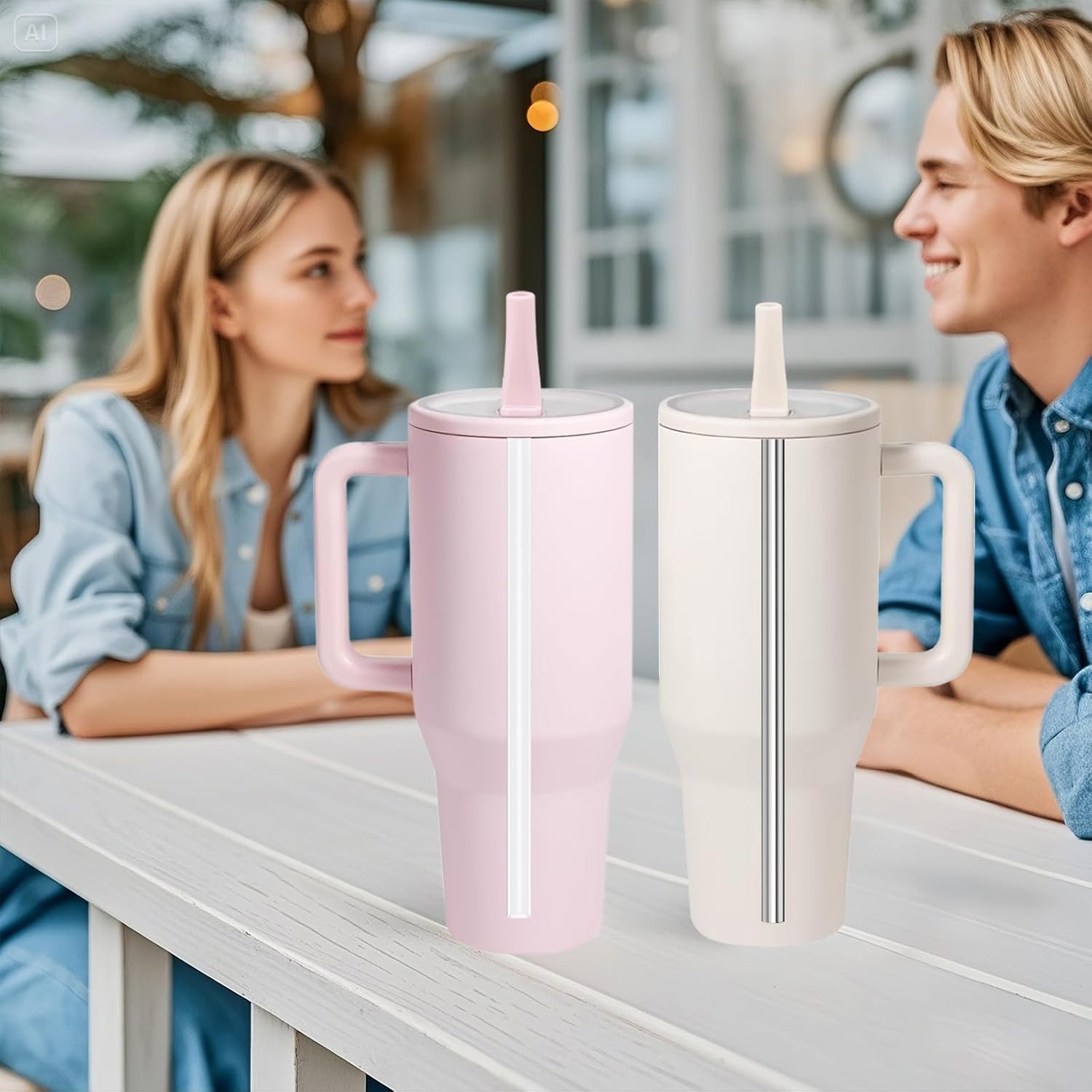 HEYSKAY 6pcs Hydrojug Straw Replacement Straws Reusable for HydroJug Traveler Tumbler 40oz with 3 Plastic Straw 3 Metal Straws and 2 Cleaning Brushes for Hydrojug Accessories - Image 6