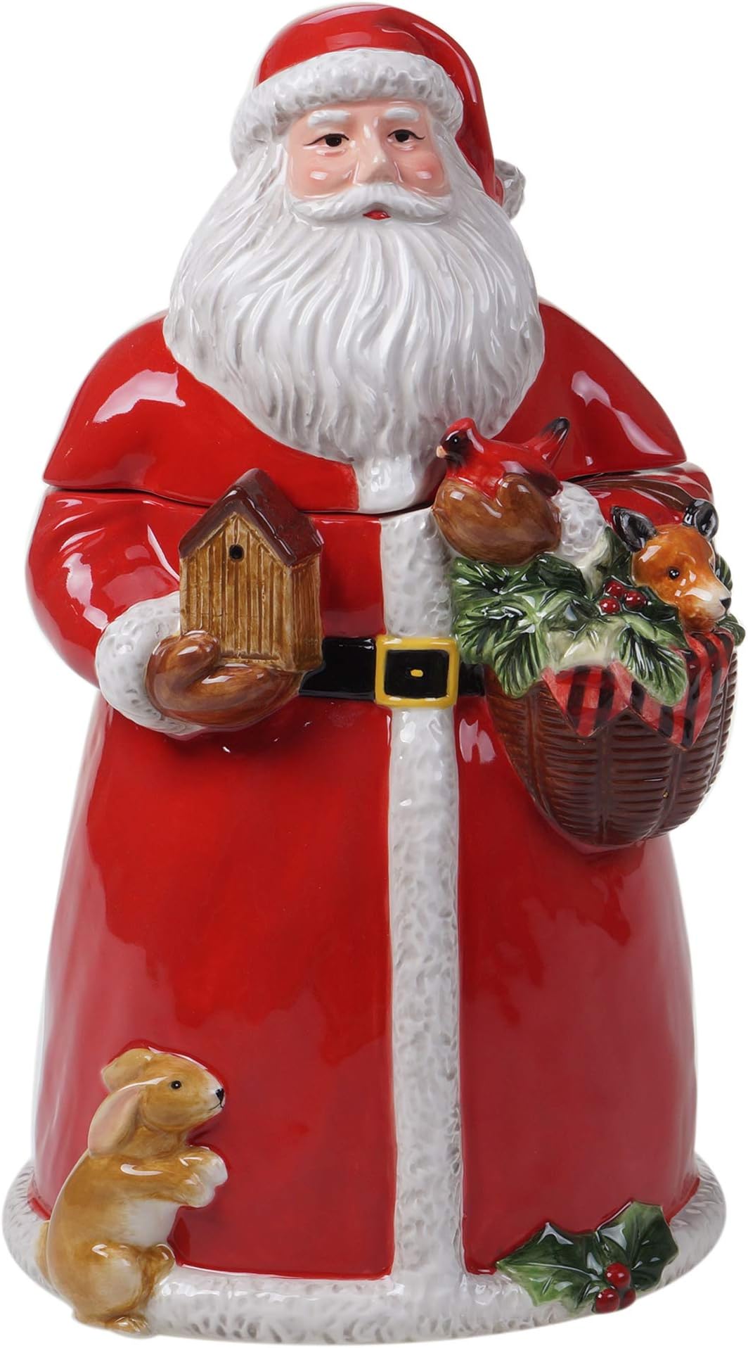 Certified International Magic of Christmas Santa Cookie Jar, Multicolored