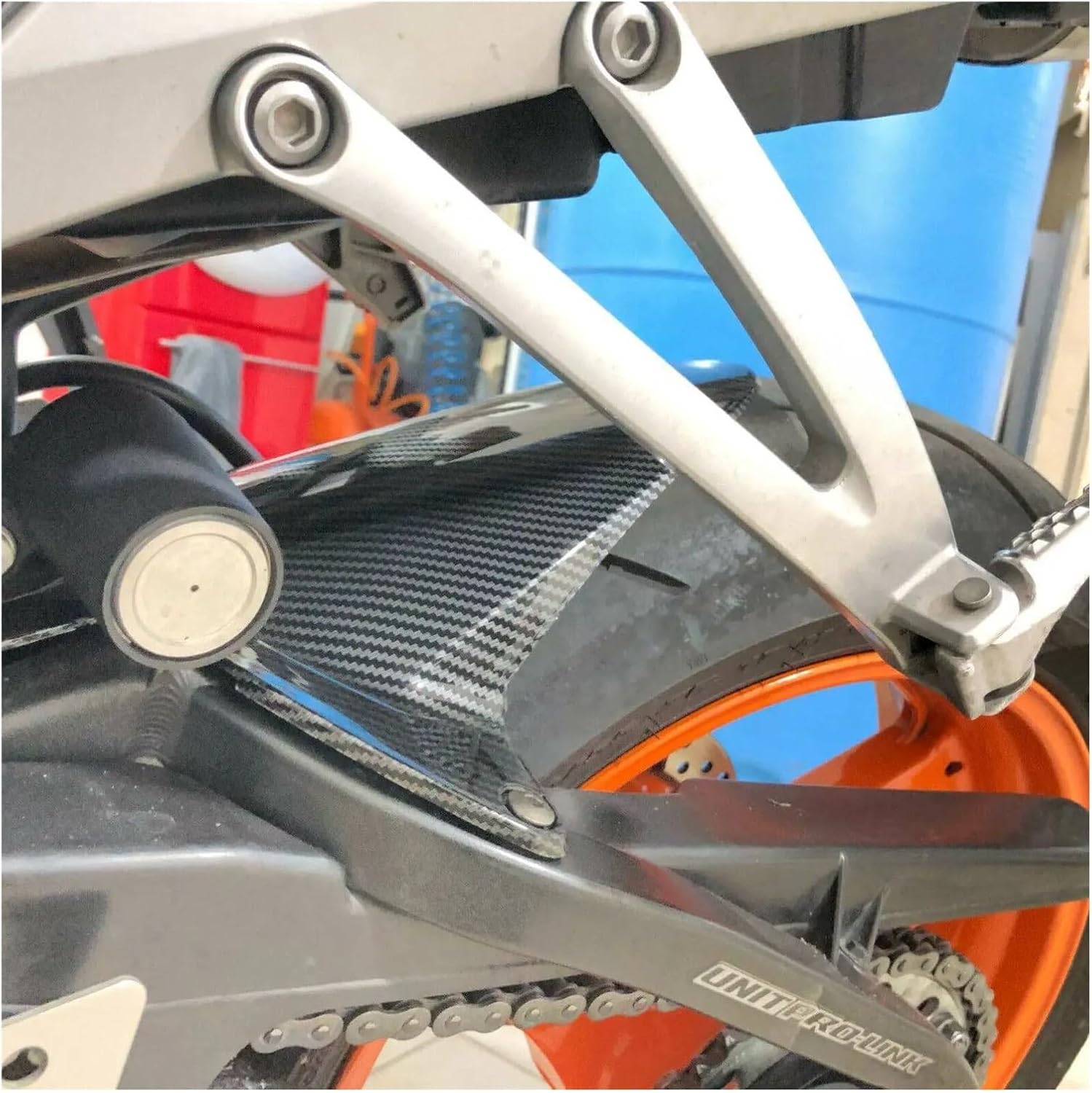 Fit For Honda CBR600RR CBR 600 RR F5 2007-2012 Motorcycle Wheel Hugger Mudguard Mud Splash Guard Carbon fiber pattern pattern pattern