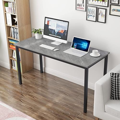 Miniatura 51 de DlandHome Escritorio pequeño para computadora de 31.5 pulgadas, mesa de escritura para espacios pequeños, mesa de estudio, escritorio para Nogal