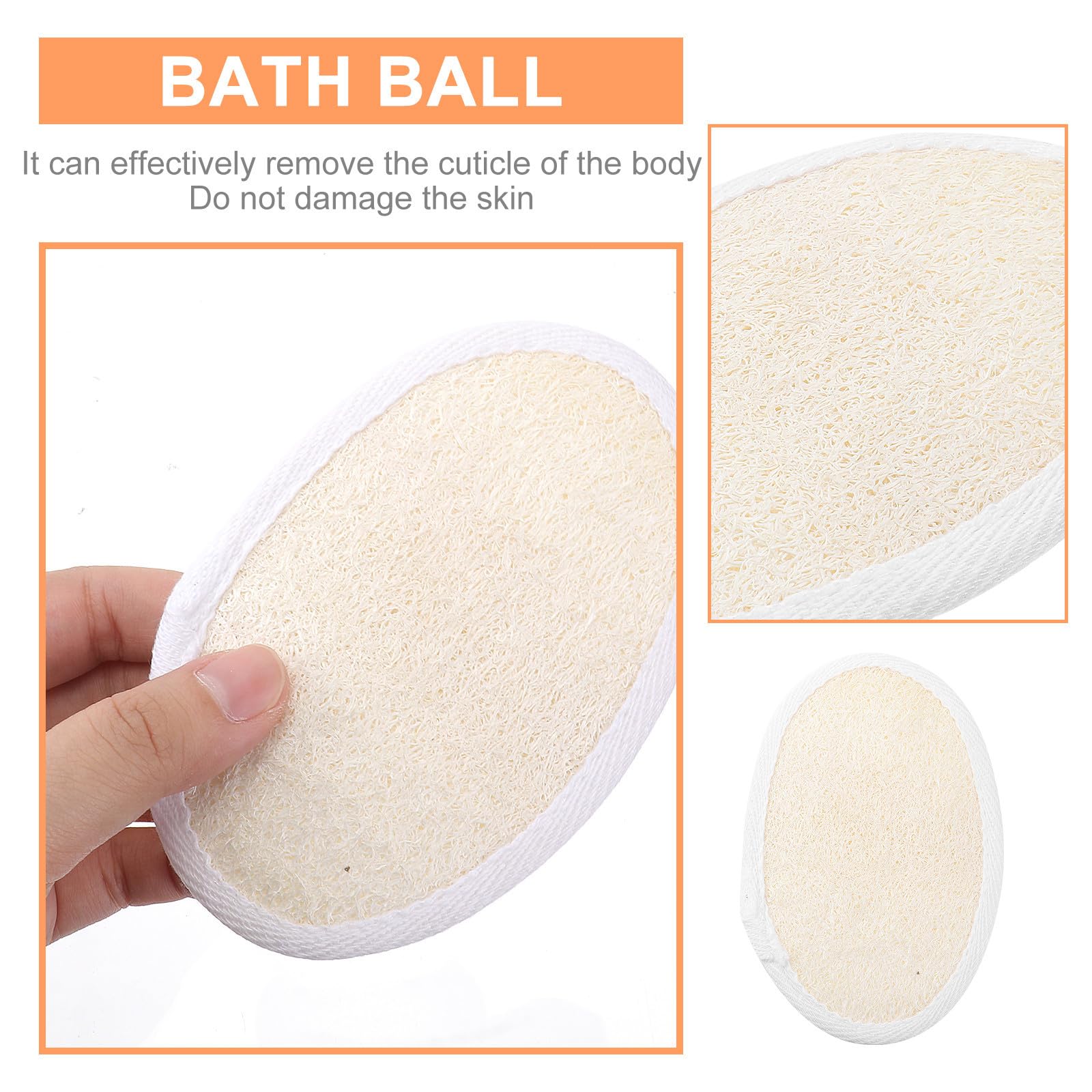 Healvian 9pezzi Spugne Esfolianti Luffa Naturale Corda Per Morbide e Delicate Per Esfoliazione Profonda Della e Pulizia Completa Del Corpo