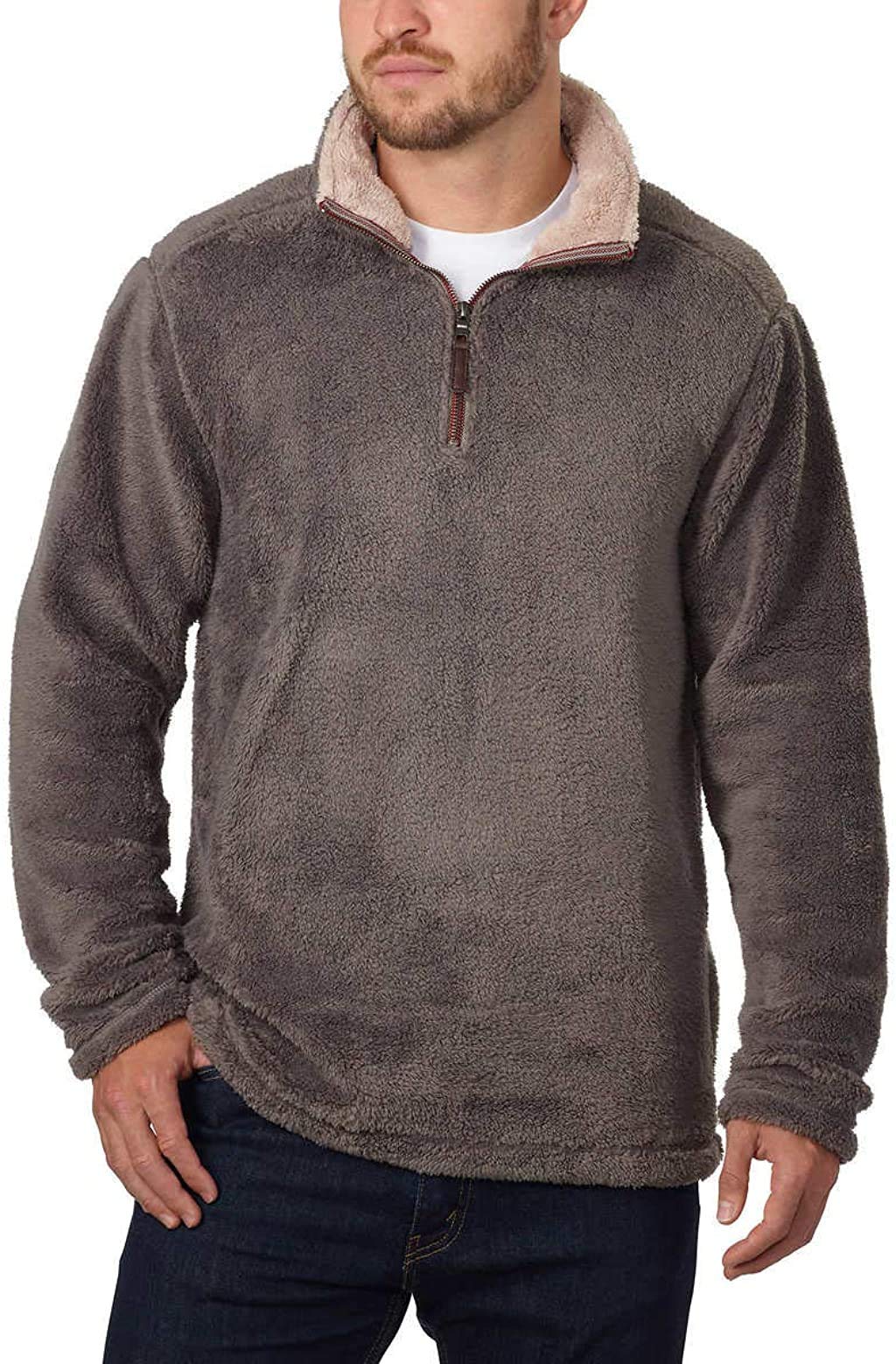 Trinity Men's Plush ¼ Zip Pullover