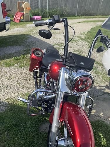 ハイライト Amazon | SKTYANTS 7インチ オートバイ ヘッドライト LED レッド