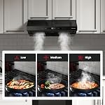 GASLAND 30 Inch Range Hood UC30BSM 700 CFM Under Cabinet Range Hood, Stainless Steel Kitchen Vent Hood, Powerful Stove Vent Hood with LED Lights, Touch Screen, Dishwasher Safe Baffle Filters