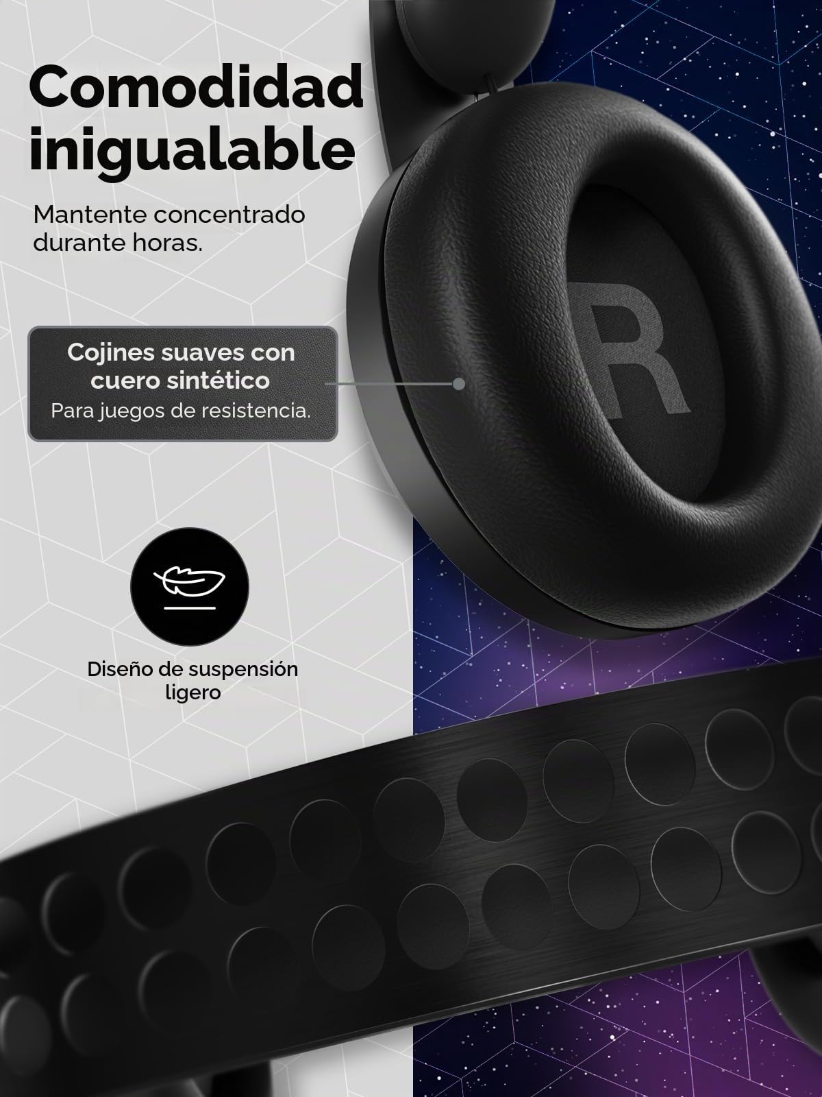 Audífonos de Sonido Envolvente para Juegos Lenovo Legion H500 Pro 7.1