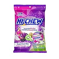 Vista 28 de HI-CHEW Mezcla Variada a Granel, Más de 220 Piezas, 4 Bolsas con Base - 13 Sabores a Granel, Dulces Masticables Dulces y Agrios, Únicos Divertidos
