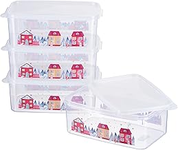 MiraHome Round Biscuit Jars, Set of 3, 1.5 / 2.5 / 5 Litres, Austrian Quality