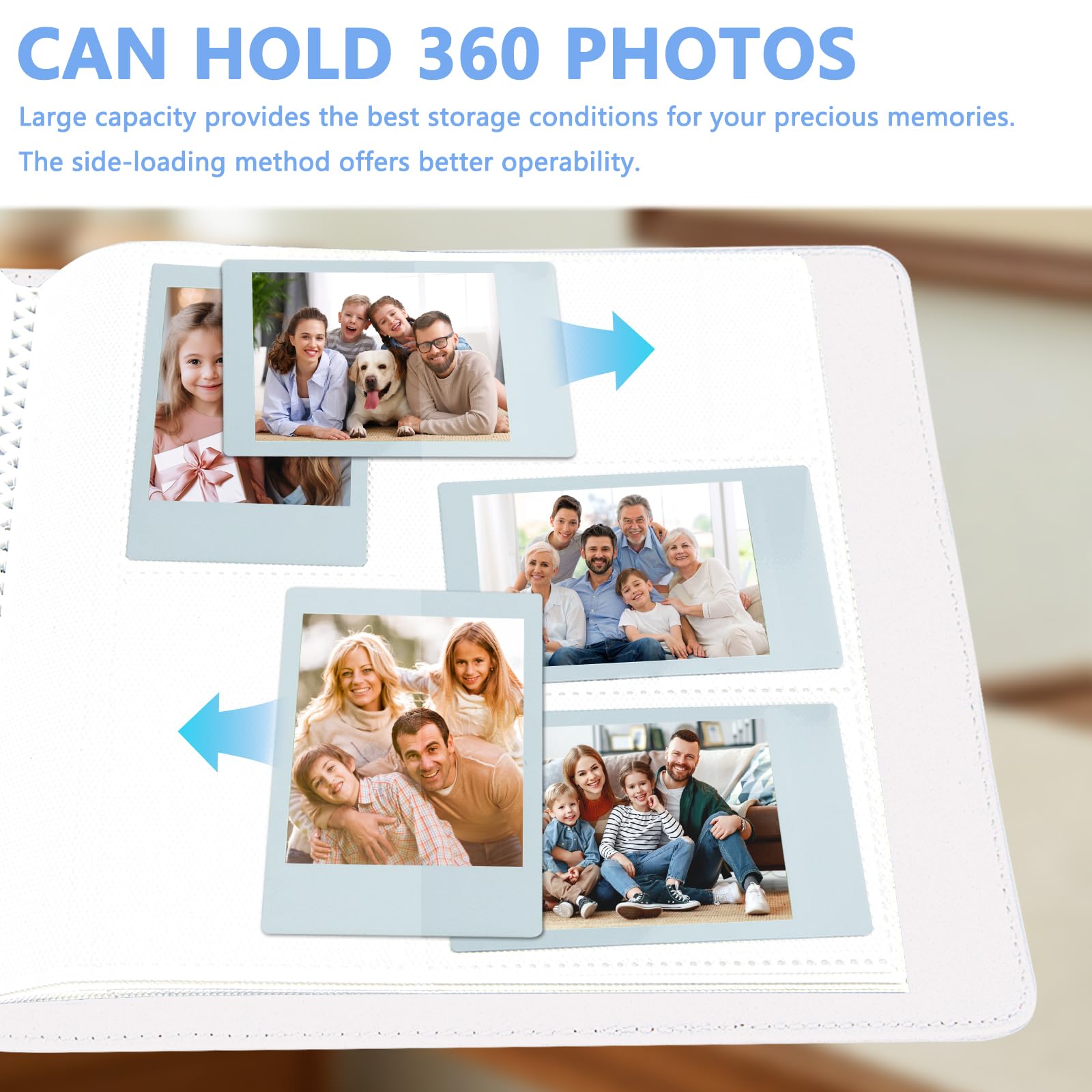360 Pockets Photo Album for Fujifilm Instax Mini LiPlay 12 11 90 70 9 8+ 8 7S Instant Camera/Mini Link SP-1 Printer - Image 2