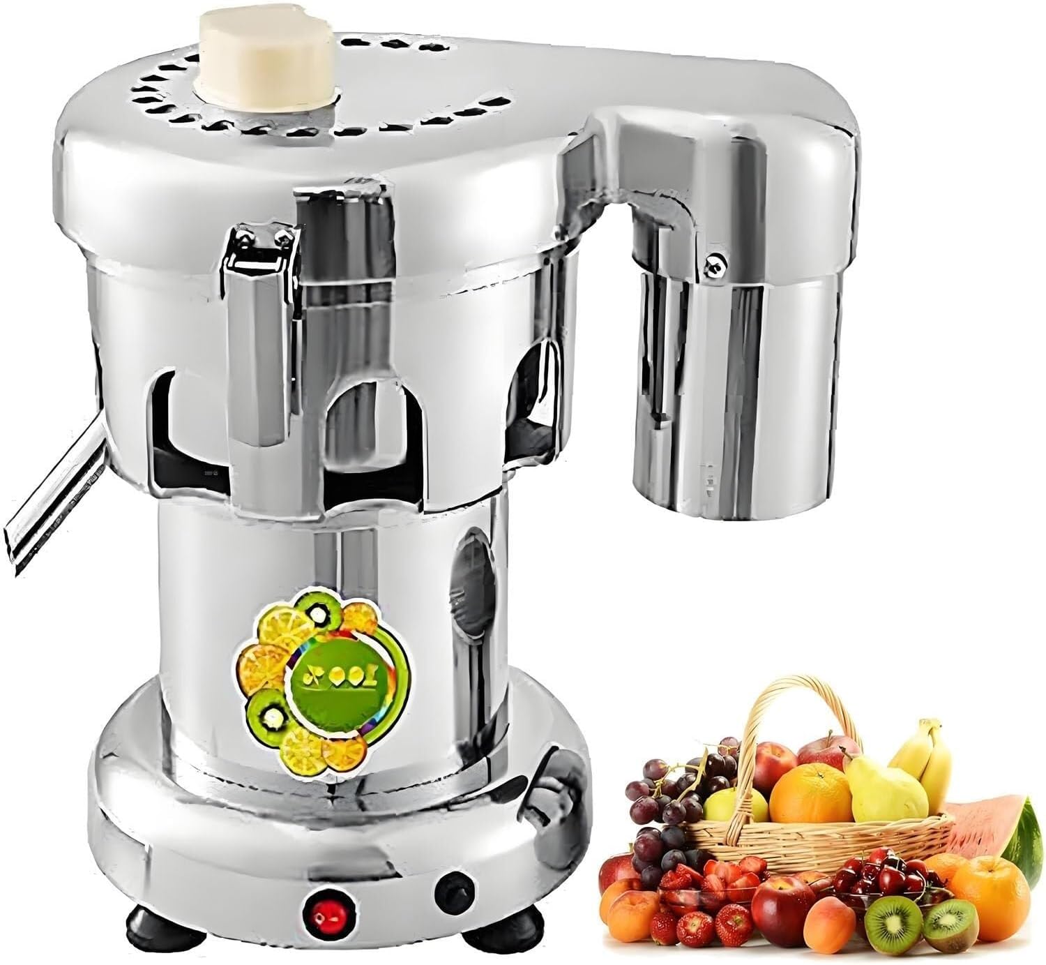 Commercial Juice Extractor Machine，Stainless Steel Juicer Extractor，2800RPM，80-100kg/hr，High Yield & Fast Service, Easy To Clean，Low Noise