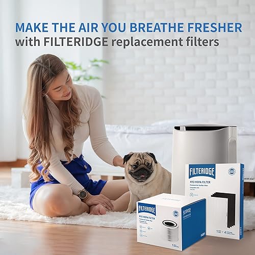 Miniatura 6 de Filteridge Filtro de repuesto compatible con LEVOIT Levoit LV-H132  LV-H132XR  LV-H132X-WM purificador de aire