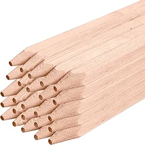Holtaz Pflanzpfähle aus Holz Tomatenstangen Holzstäbe Pflanzstäbe