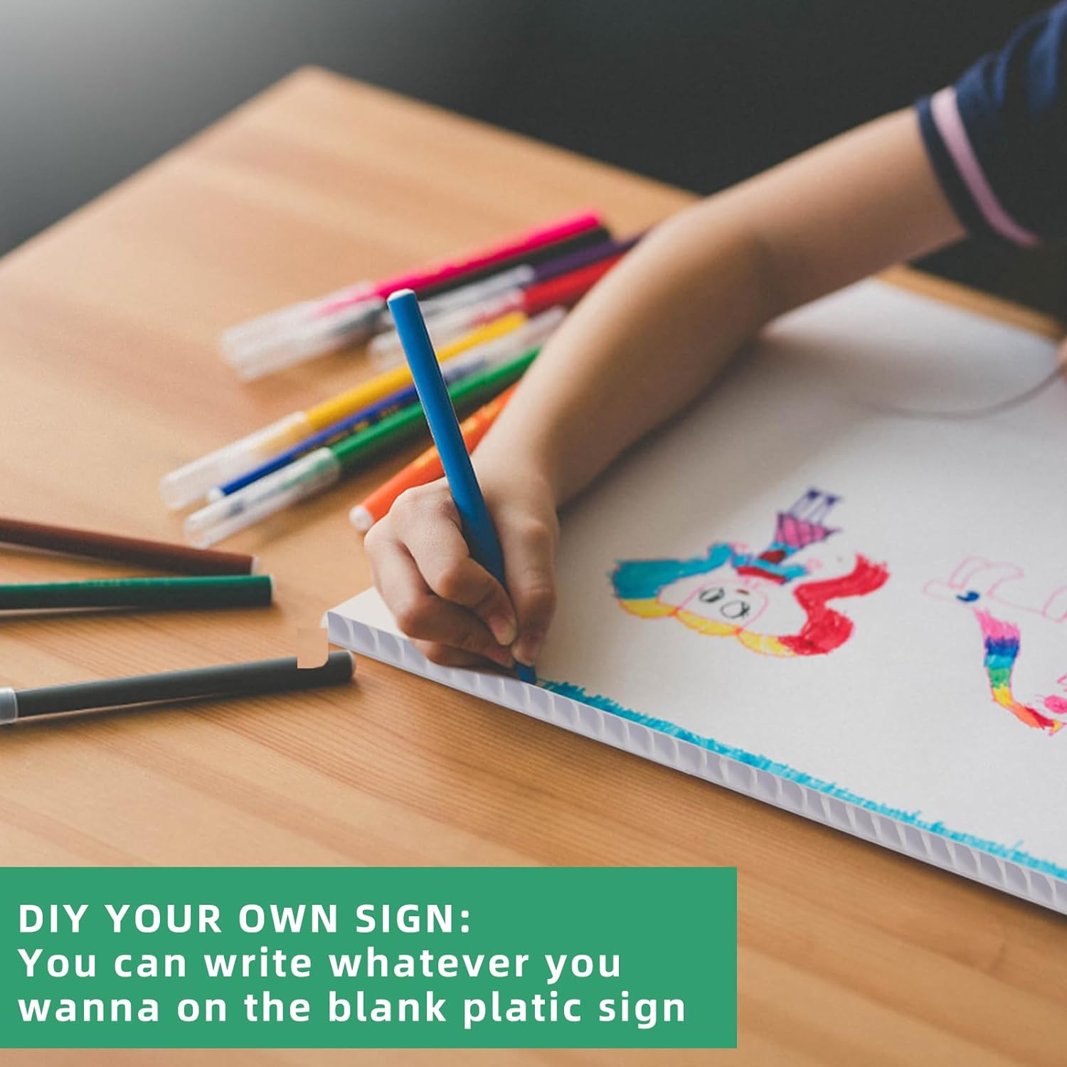 12 Pack 24 x 36 Inches Corrugated Plastic Sign Waterproof Blank Board Sheets White Double Sided Poster Board for, Indoor Outdoor Use, DIY Projects Guidepost Decorations