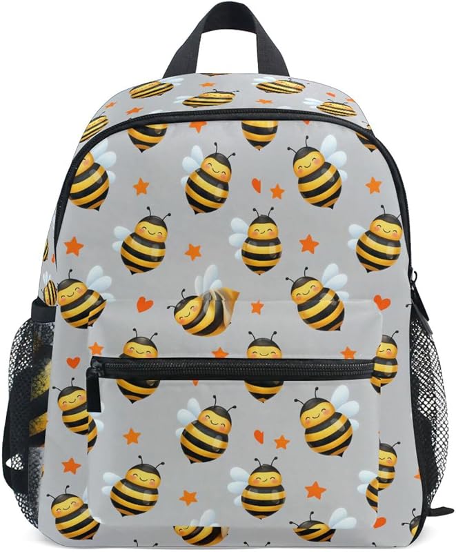 Toddler Backpack Cute Bee Heart Star School Bag S