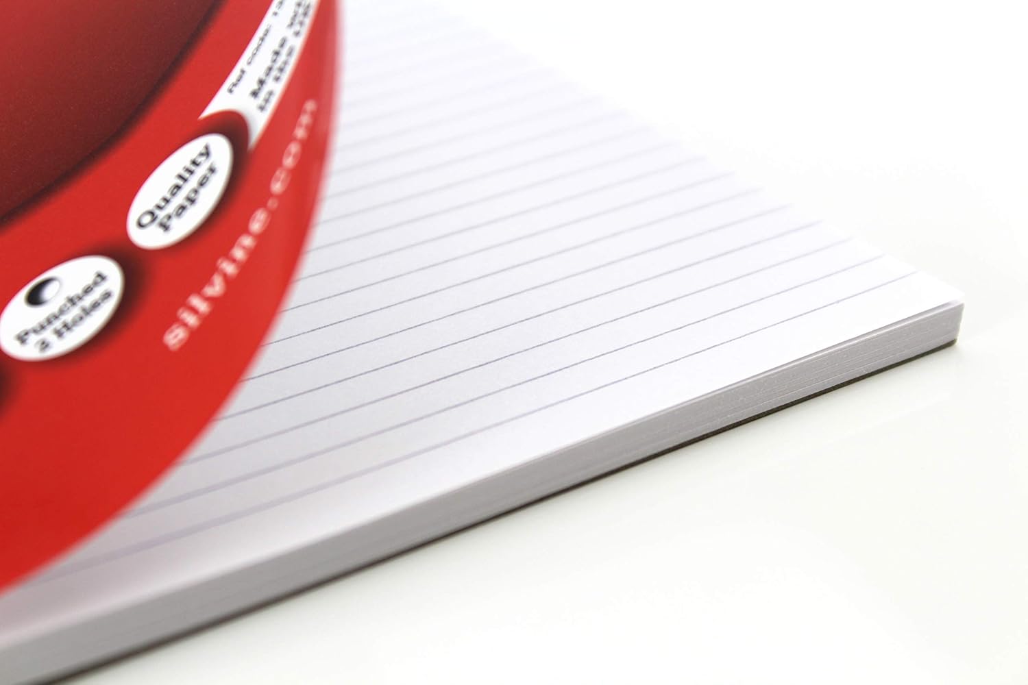 Silvine 8x6" Twin Wire Student's Notebook. 120 Pages Ruled 6mm Feint [Pack of 12]