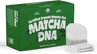 Matcha Teabags MatchaDNA Certified Organic Matcha Green Tea by MATCHA DNA - 100 Teabags